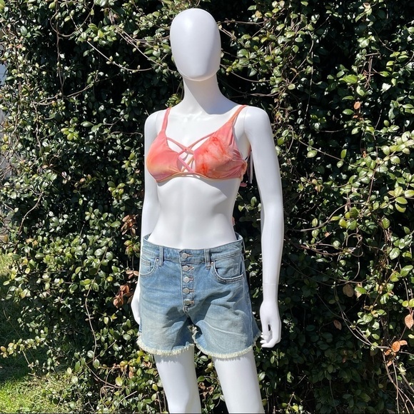 💋NWT JOE’S High Waist Button Fly Raw Hem Denim Shorts - Picture 10 of 13